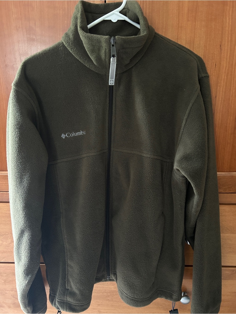 Columbia Olive Green Full-Zip Fleece Jacket